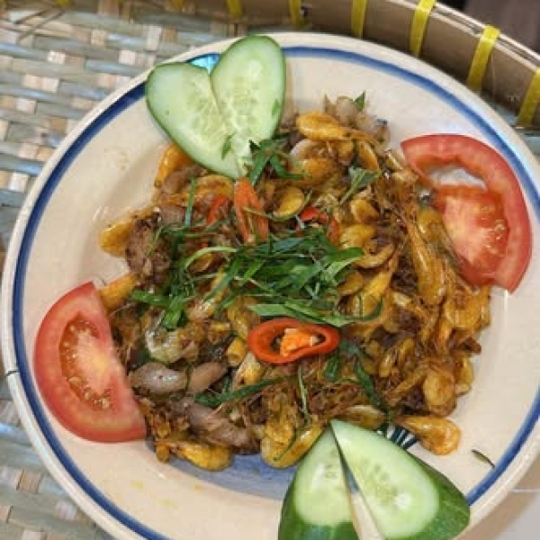 Tép rong rang lá chanh