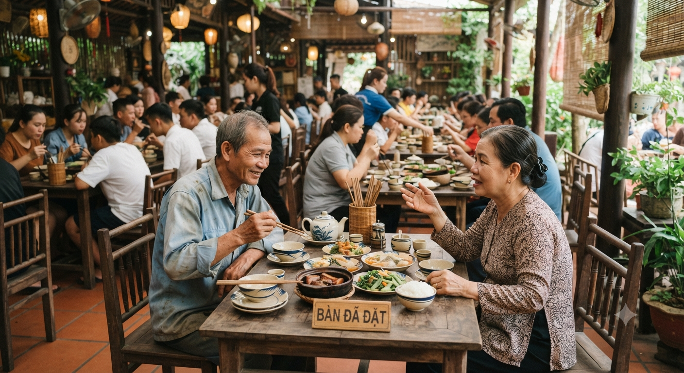 Có nên đặt bàn trước khi đi cùng người lớn tuổi vào cuối tuần không?